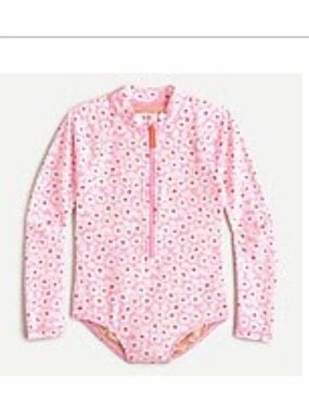 Crewcuts long sleeve rashguard swimsuit pink floral